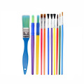 Wholesale stationery 13 piece nylon paint brush and palette graffiti painting tool set